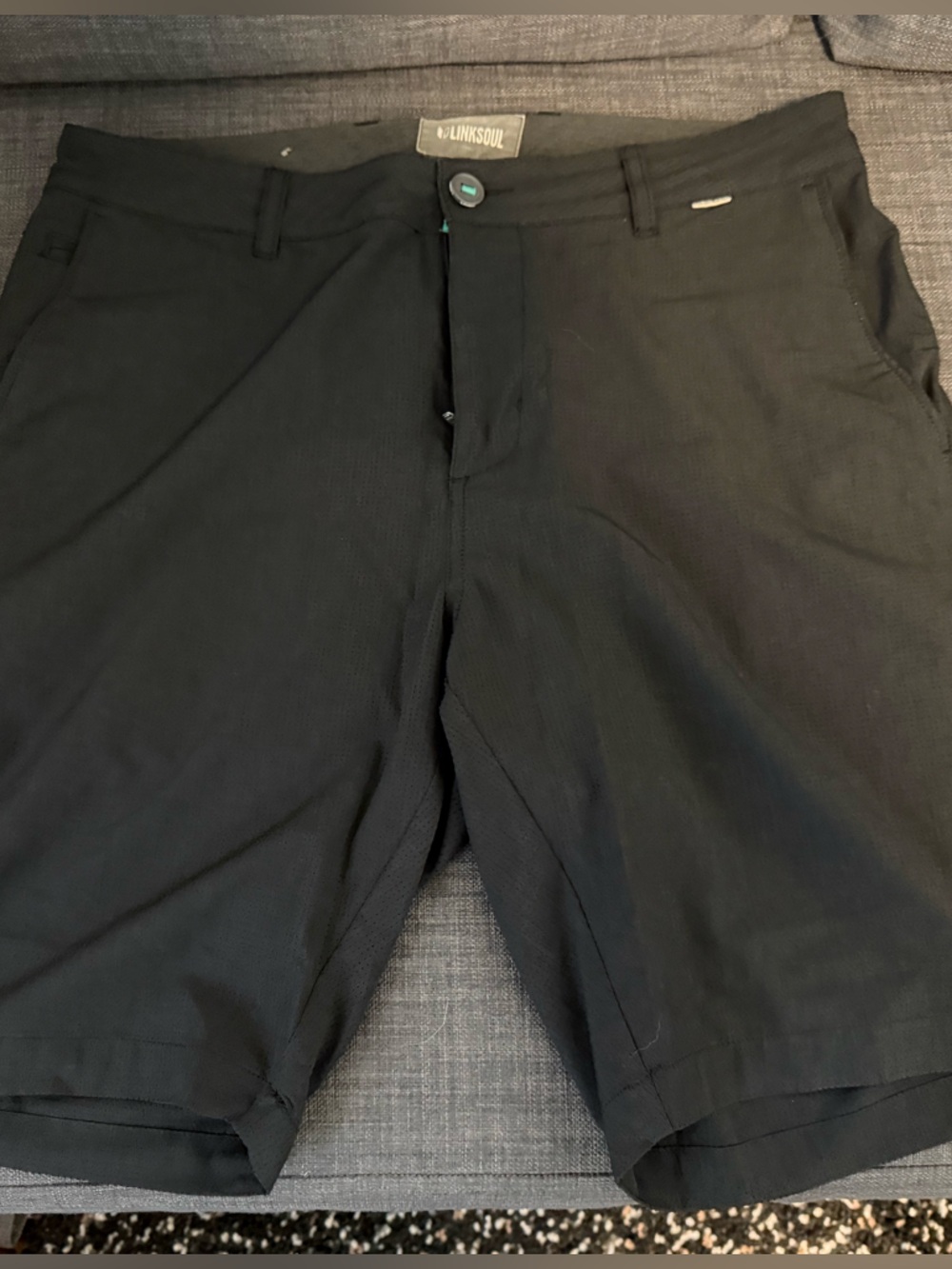 Linksoul Men's Black Performance Shorts